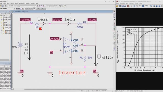 OPV Schaltung Inverter unter Last mit ORCAD смотреть онлайн