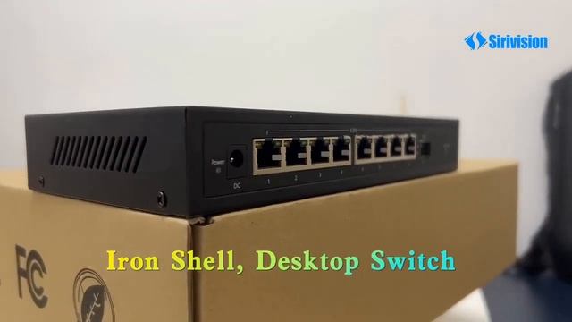 8-Port 2.5G Fanless Light Managed Desktop Poe Switch With 1*10G Sfp Uplink Oem/Odm смотреть онлайн