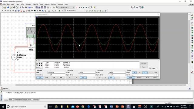 3- Experiment of clippers or diode limiters using Multisim - تجربة محدادت الموجة смотреть онлайн
