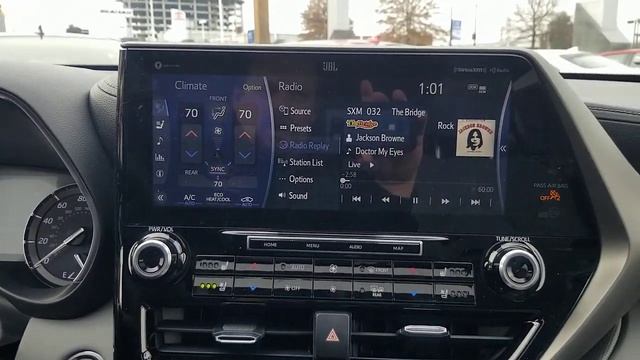 Toyota Highlander 12.3 Inch JBL Entune Premium System