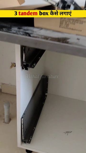 modular kitchen में 3 tandem box कितना size पर लगाएं #shortvideo #vishalfurniture #modularkitchen смотреть онлайн