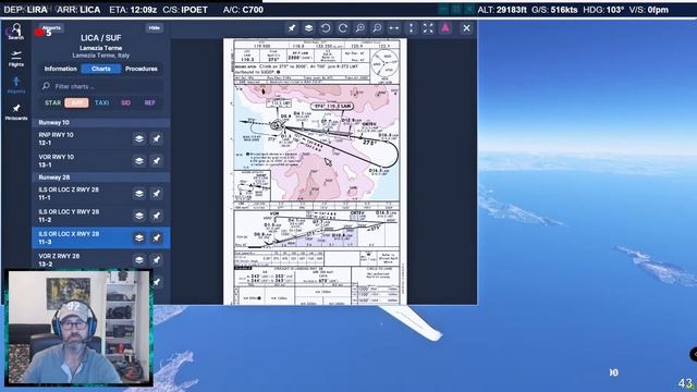 MSFS Cessna Longitude | Ciampino - Lamezia Terme live on IVAO смотреть онлайн