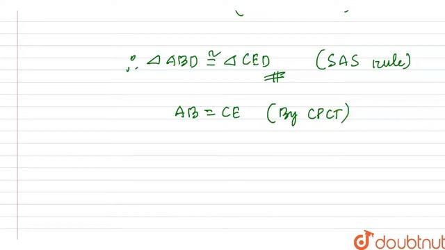 Sides AB and AC and median AD of a triangle ABC are respectively | Class 10 MATH | Doubtnut смотреть онлайн