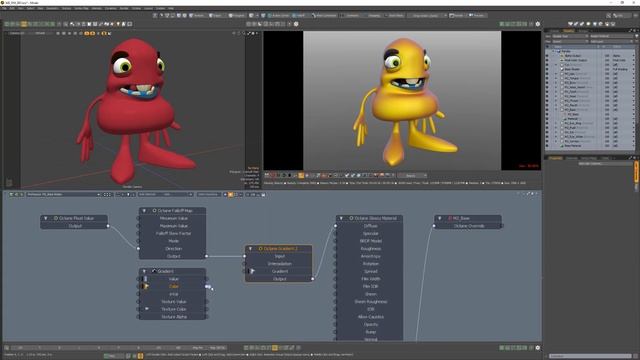 Modo _ Octane Render_ Gradient 2 Hidden Channels смотреть онлайн