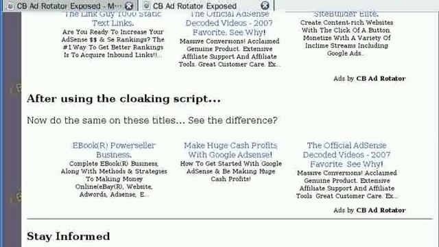 Click Bank Ad Rotator Cloaked смотреть онлайн