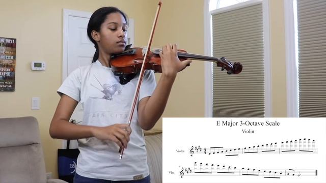 E Major Scale, 3 Octaves - Ava's Violin Studio смотреть онлайн