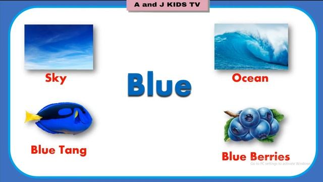 Learn the Basic Colors and Showing Color Items | Colors for kids | A and J Kids TV смотреть онлайн