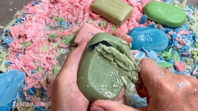 Seife schneiden ASMR soap Satisfying video Резка мыла АСМР мыло смотреть онлайн