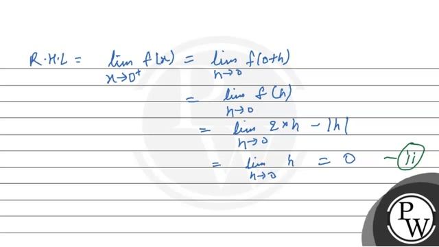 Show that the function \( f(x)=2 x-|x| \) is continuous at \( x=0 \) but not differentiable at \... смотреть онлайн