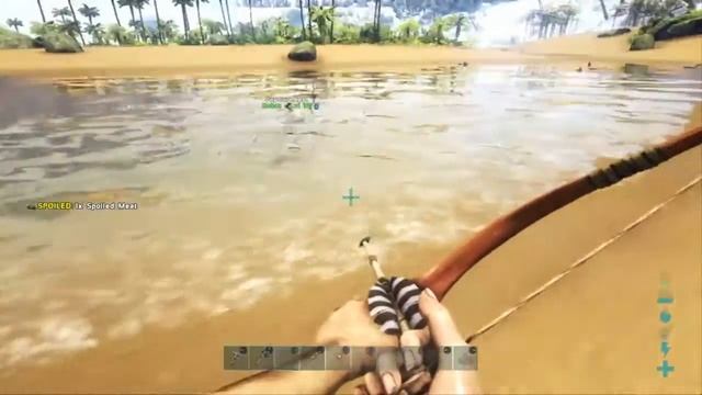 Let's Play Ark episode 4 Sarcos Swim Mors Play Ft: Robot смотреть онлайн