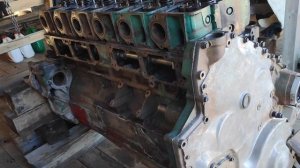 Сборка двигателя Вольво д16.