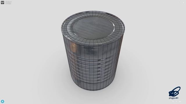 Tin Can 5 - low poly PBR 3d model смотреть онлайн