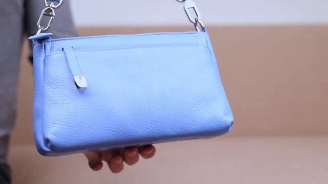 Красивый женский клатч KARYA 20858 кожаная Голубой смотреть онлайн