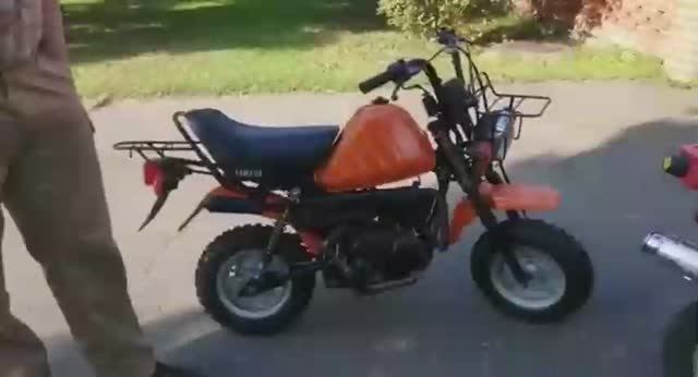 Honda Monkey!!!  Yamaha Qb50 Vogel !!!.mp4