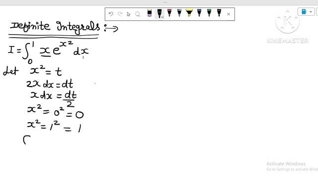 Integrate 0 to 1 xe^x² dx || integration 0 to 1 xe ki power 2 dx || x e ki power x ² dx limit 0 to смотреть онлайн