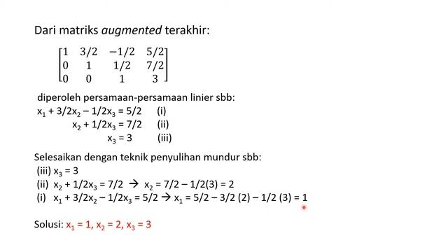 Algeo 03: Sistem Persamaan Linier (Bagian 1: Metode eliminasi Gauss) смотреть онлайн