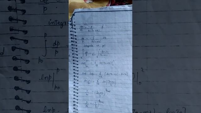 Pressure variation in a static fluid for gases смотреть онлайн
