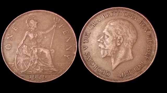 UK 1929 ONE PENNY Coin VALUE + REVIEW смотреть онлайн
