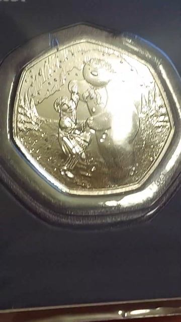UK 2023 SNOWMAN 50 pence coin #shorts #coin смотреть онлайн