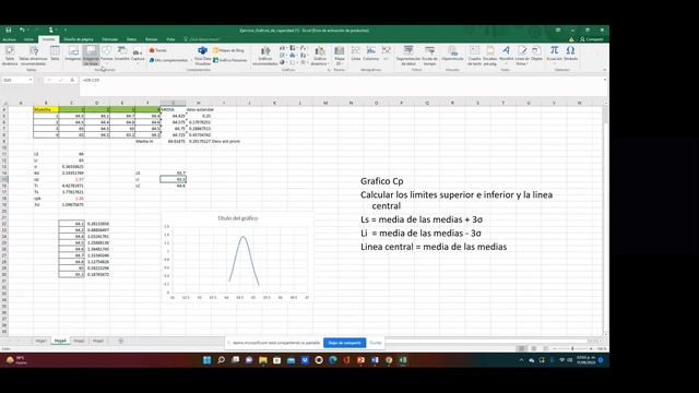 Como realizar gráficos cp y cpk en excel смотреть онлайн