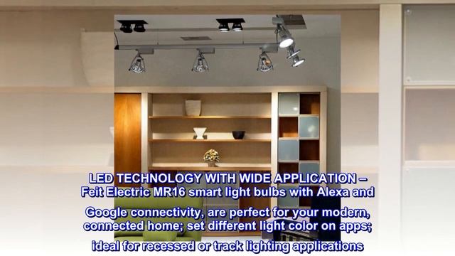 Feit Electric 50-Watt Equivalent MR16 Alexa Google Siri Smart RGBW LED Light Bulb - HIP Shop смотреть онлайн