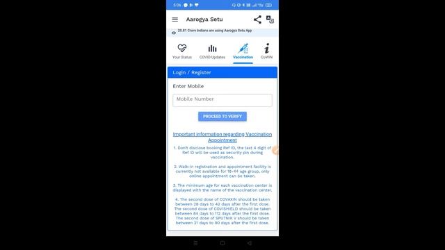 register for covid micron veccine using Aarogya setu app смотреть онлайн