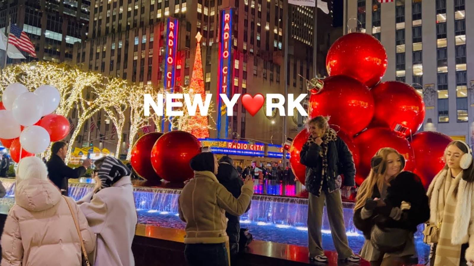 Christmas in NYC🎄✨Rockefeller Christmas Tree, Radio City, Festive 5th Ave & 6th Ave | Dec 2024 смотреть онлайн