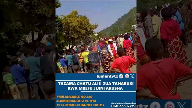 TAZAMA CHATU ALIE ZUA TAHARUKI MAENEO YA KWA MREFU JIJINI ARUSHA смотреть онлайн