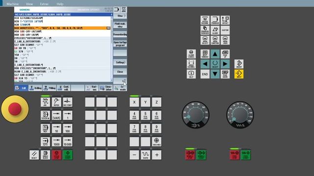 SinuTrain for SINUMERIK Operate milling gcode смотреть онлайн
