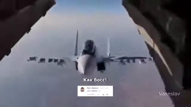 Русский штурмовик заглянул в люк американского самолёта)) смотреть онлайн
