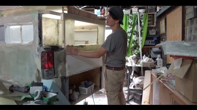 自作キャンピングトレーラー　ボディリヤパネル製作　その２８　　camping car　bodypanel　make смотреть онлайн