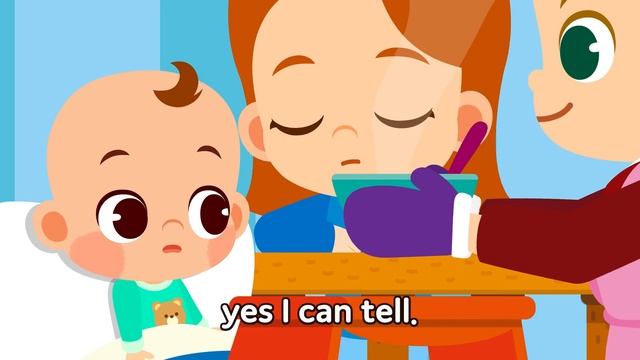 Sick Song | Baby Care Song | Nursery Rhymes | Rock A Bye Baby | JunyTony