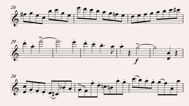 Weber-Der Freischutz Overture_Sheet music_Violin I(m279~end) смотреть онлайн