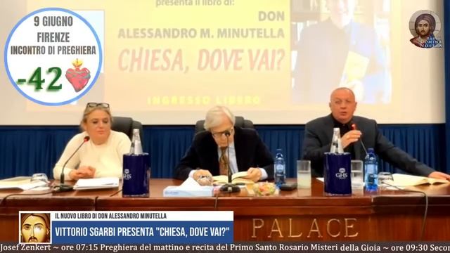 VITTORIO SGARBI PRESENTA IL NUOVO LIBRO DI DON MINUTELLA "CHIESA, DOVE VAI?" смотреть онлайн