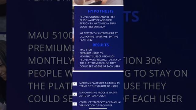 Обзор инвесторской деки стартапа SnapDate смотреть онлайн