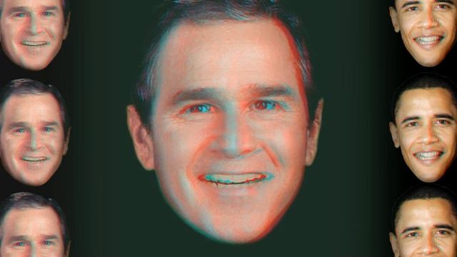 Anaglyph 3D Barack Obama Morph смотреть онлайн