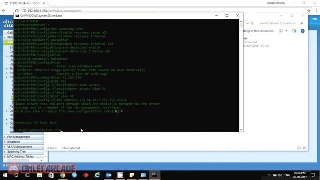 cisco SF300 Vlan setup смотреть онлайн