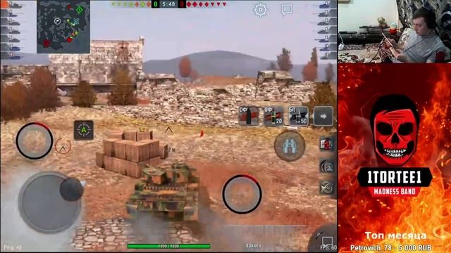 Постарел на год, встречаем старость вместе с Олей) WoT Blitz в 20:00 по Мск смотреть онлайн