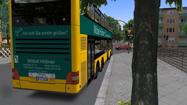 OMSI 2 - X10 Berlin, Line 110, MAN DL05 смотреть онлайн