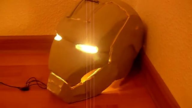 Самодельный шлем железного человека из стеклоткани Mark 5-7 укрепленный (pepakura) смотреть онлайн