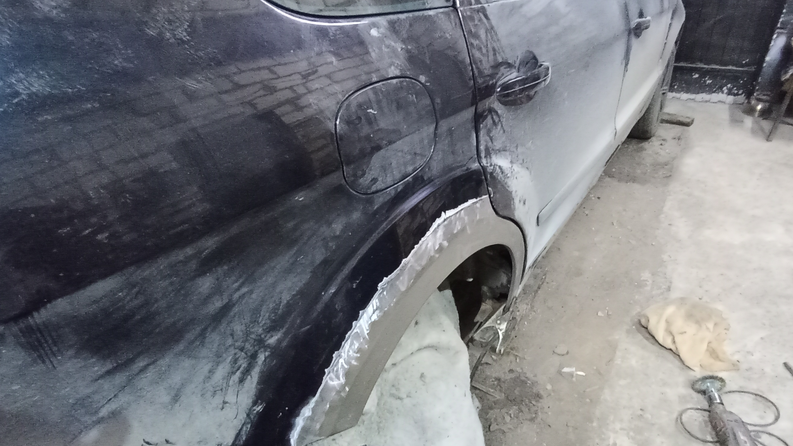 Востановление задних арок форд