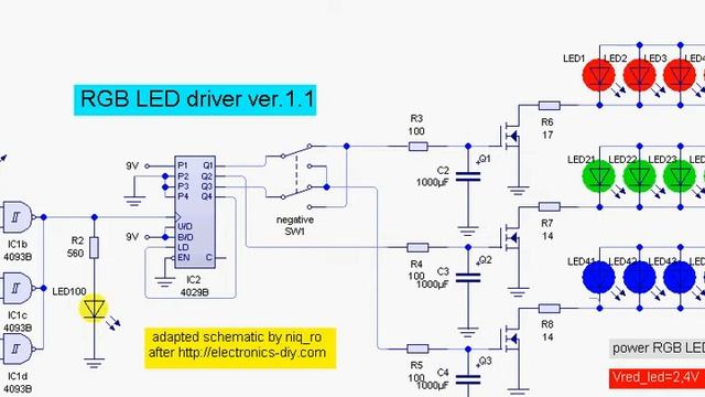 3W-RGB LED driver ver1_1 with CMOS смотреть онлайн
