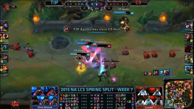 [Highlights] Team Impulse vs Cloud 9 NA LCS Spring 2015 W7D1 TIP vs C9 смотреть онлайн