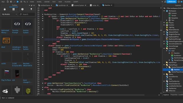 БЕГ & СТАМИНА В ROBLOX STUDIO! смотреть онлайн