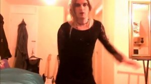 Crossdresser in a Minidress - Dancing Workout!