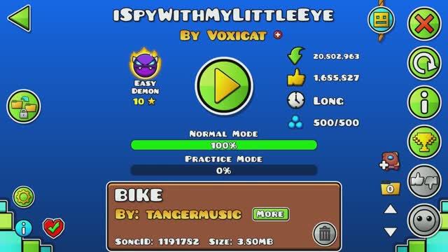 ISpyWithMyLittleEye By Voxicat I Geometry Dash I