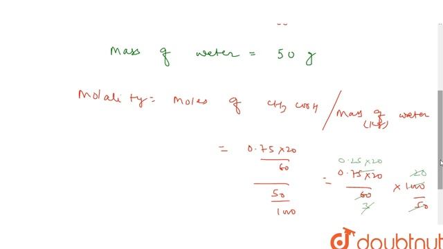 20 ml of pure acetic acid (density = 0.75 gm `ml^(-1)`) is mixed with 50 gm of water смотреть онлайн