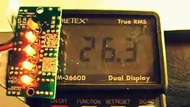 Led Volt meter (voltage level indicator) kit UEK смотреть онлайн