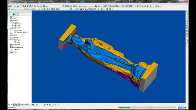 Изготовление статуэтки Девы Марии на станке модели ESF200x120x30 смотреть онлайн