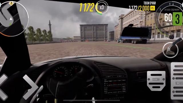 BMW E39 дрифт от первого лица CarX2 смотреть онлайн